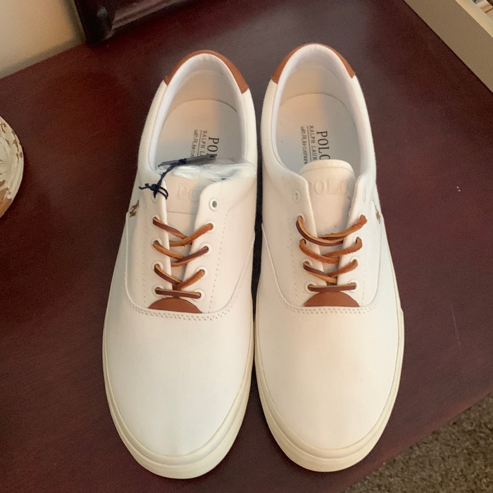 White polo sneakers